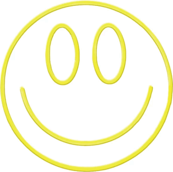 Yooup PM037944 LED Fali neon dekor 32x1.6x32 cm - Smile