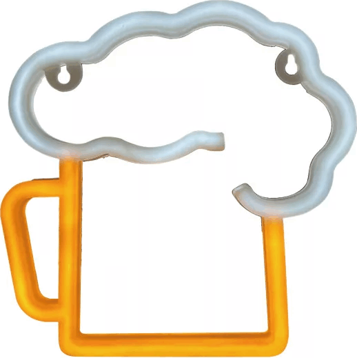 Yooup PM037930 LED Fali neon dekor 22x1.6x22 cm - Sör