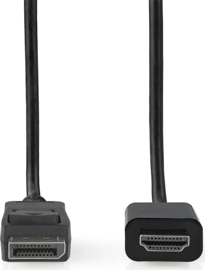 Nedis CCGL37101BK20 DisplayPort - HDMI kábel 2m - Fekete