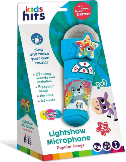 Kids Hits Világító mikrofon - Népszerű dallamok