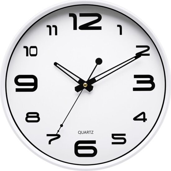 TOO CL-3359 Klasszikus Kör Falióra 30cm - Fehér