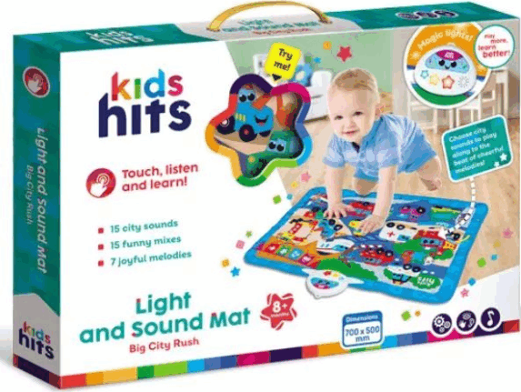 Kids Hits Játszószőnyeg hang- és fényhatásokkal - Városi nyüzsgés Kids Hits Játszószőnyeg hang- és fényhatásokkal - Városi nyüzsgés