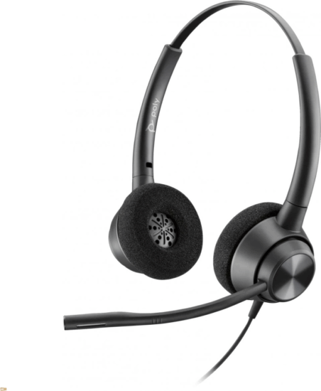 HP Poly EncorePro 320 USB-A CAll Center Fejhallgató Sztereo Headset - Fekete
