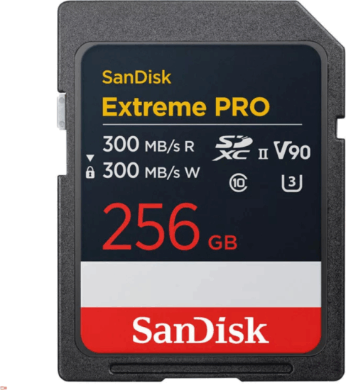 Sandisk Extreme Pro 256GB SDXC UHS-II CL10 Memórikártya