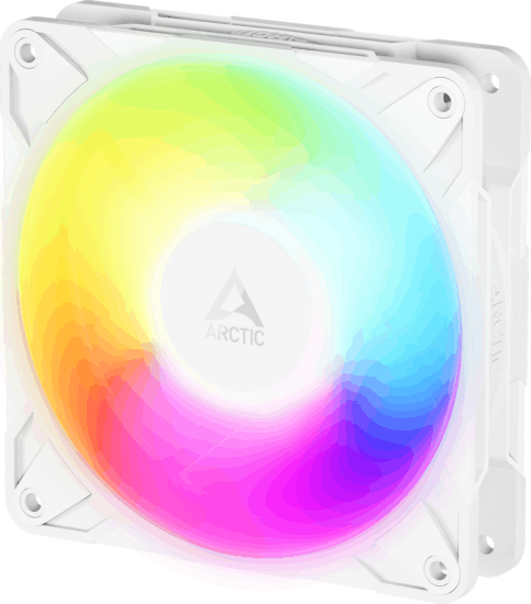 Arctic P12 Pro Reverse 120mm PWM ARGB Rendszerhűtő ventilátor - Fehér