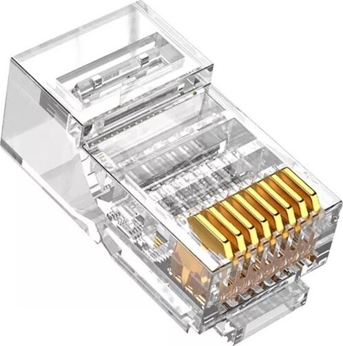 Walisec Árnyékolatlan RJ45 UTP Cat6 csatlakozó (100 db / csomag)