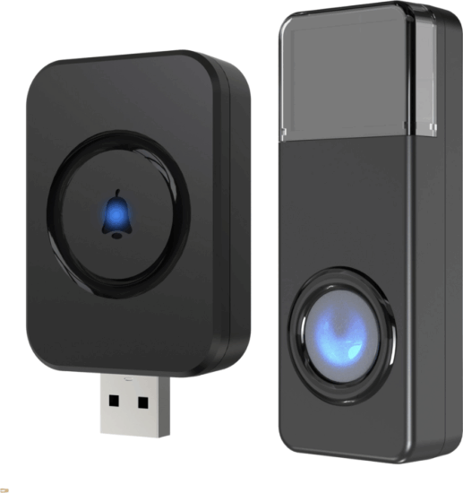 Rev 82160512 Orchestra Okos Vezeték nélküli ajtócsengő 100m hatótávolság - Fekete