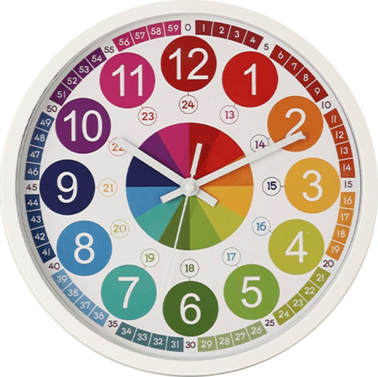 TOO CL-3327 Numbers falióra 30cm - Színes