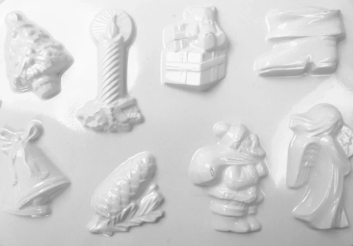 Pentart 24577 Karácsonyi gipszkiöntő forma - 8 minta