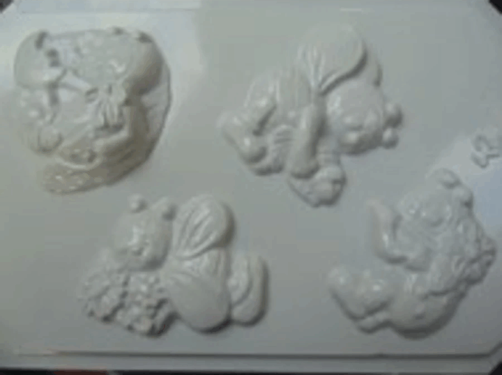 Pentart 24583 Katicák és méhecskék gipszkiöntő forma