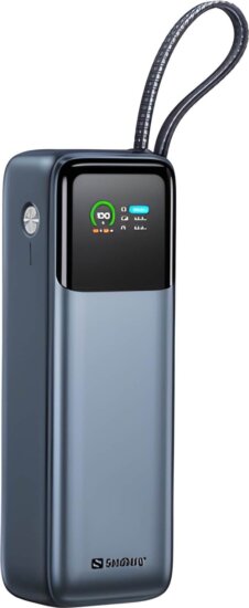 Sandberg 421-30 Powerbank integrált USB-C kábellel 20000mAh 130W - Kék