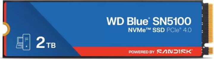 Western Digital 2TB WDS200T5B0E SN5100 NVMe PCIe M.2 2280 SSD