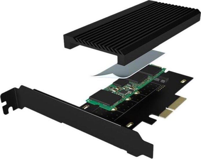 RaidSonic IB-PCI208HS M.2 - PCIe 4.0 SSD Átalakító