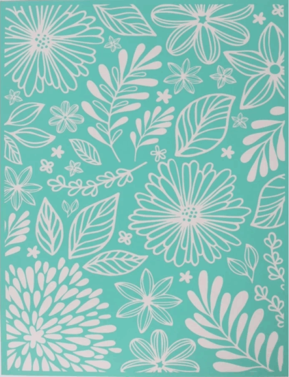 Pentart Levelek és virágok Szita stencil Sablon