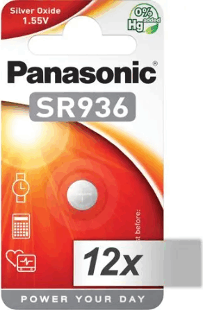 Panasonic SR-936 EL Ezüst oxid Gombelem 1.55V (12db / csomag)