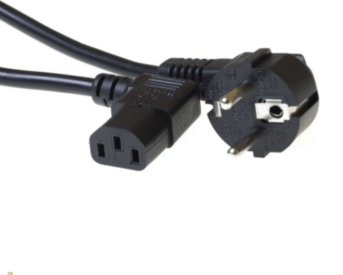 ACT AK5018 250V CEE 7/7 - C13 IEC 60320 Hálózati tápkábel 2m - Fekete