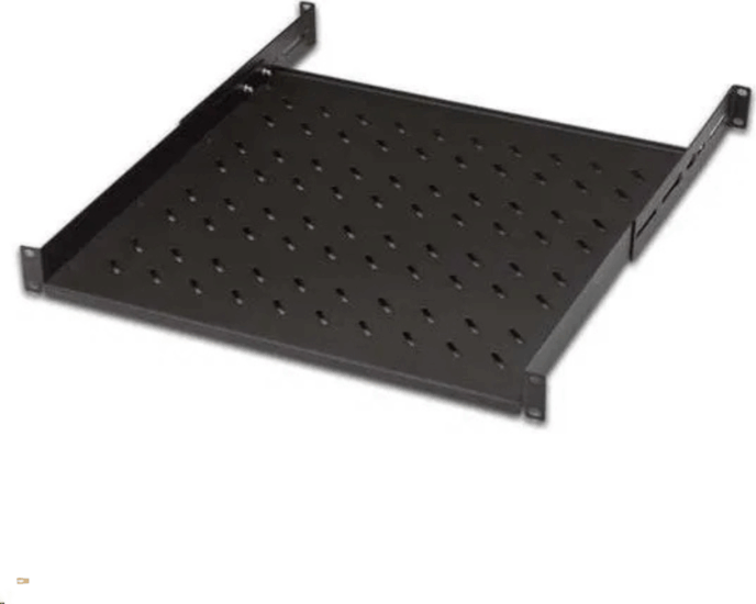 Lande LN-RAF-RMC-1145-BL Rackszekrény polc 19" / 1U / 48,6 x 45 cm - Fekete