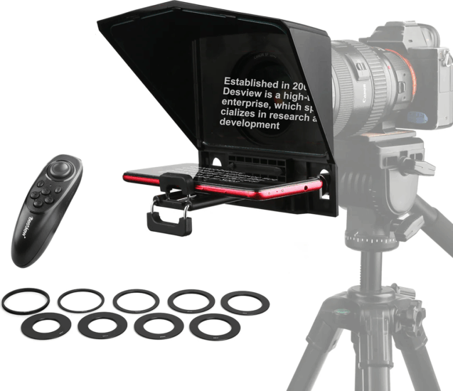Desview T2 Professzionális 8" Magas fényű Teleprompter Súgógép