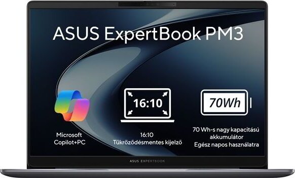 Asus Expertbook PM3406CKA-LY0288 Laptop Szürke (14" / AMD Ryzen AI 5-330 / 16GB / 512GB M.2 SSD)