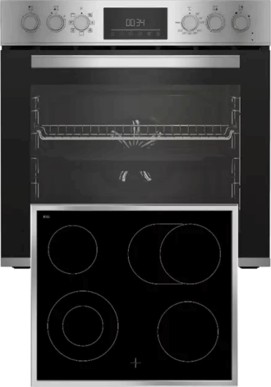 Beko BBUM 12321X Beépíthető Elektromos sütő + Főzőlap - Fekete / Ezüst
