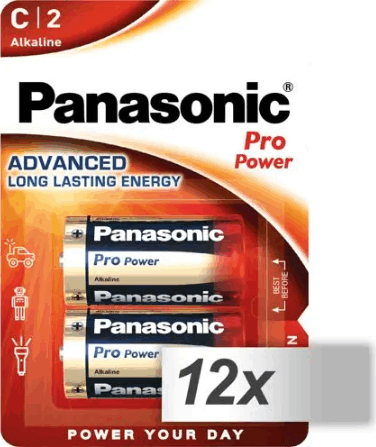 Panasonic Pro Power LR14 Baby Alkaline 1,5V Góliátelem (24db /csomag)