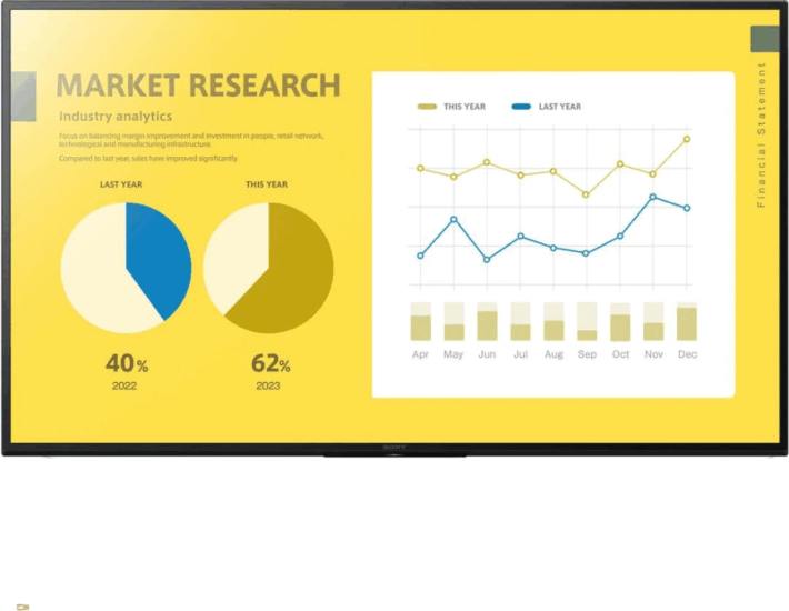 Sony 50" FW-50EZ20L Bravia Digital Signage 16:9 UltraHD 4K LED Üzleti kijelző