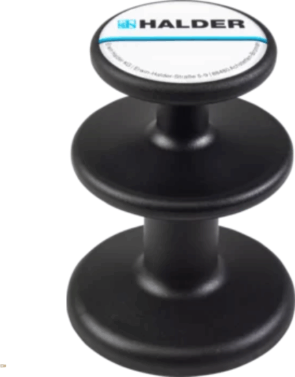 Halder 3688003 Mágneses fali tartó 1x10 - Fekete