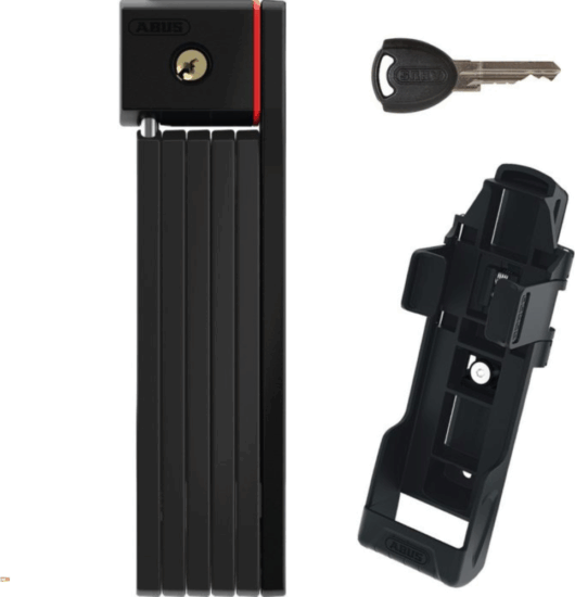 Abus 5700K/80 BK Kulcsos hajtogatható kerékpár zár - Fekete