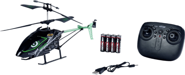Carson RTF Toxic Spider 340 Távirányítós helikopter - Fekete / Zöld