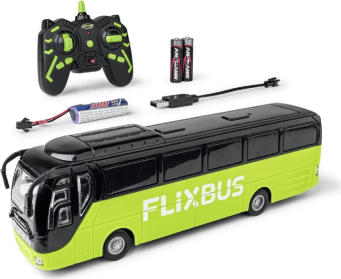 Carson RTR 2,4G Távirányítós Flixbus 1:64 - Zöld