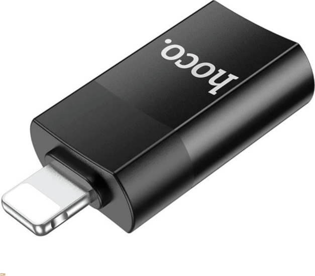 Hoco OTG UA17 USB-A - Lightning Átalakító Adapter - Fekete