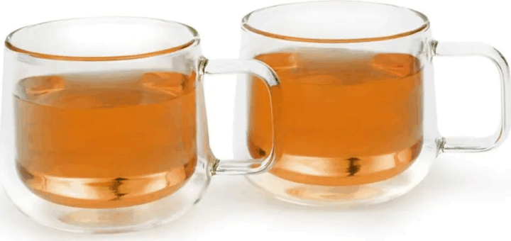 Bredemeijer Merano 290ml Duplafalú üveg teáscsésze készlet 2 darabos