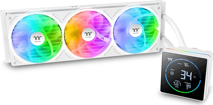 Thermaltake TH360-S V3 ARGB Sync AIO Snow Edition Uniberzális CPU Vízhűtés