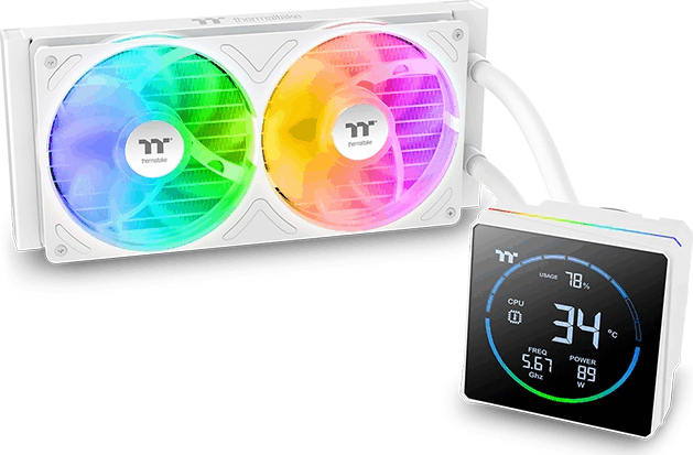 Thermaltake TH240-S V3 ARGB Sync AIO Snow Edition Univerzális CPU Vízhűtő