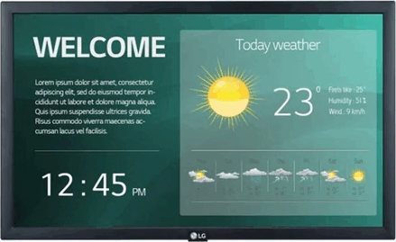 LG 22" 22SM3N 16:9 FullHD LED Üzleti Kijelző Public Display LG 22" 22SM3N 16:9 FullHD LED Üzleti Kijelző Public Display