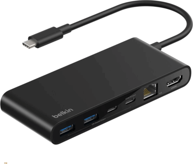 Belkin INC024HQBK Univerzális USB-C Laptop Dokkoló Állomás 100 Watt