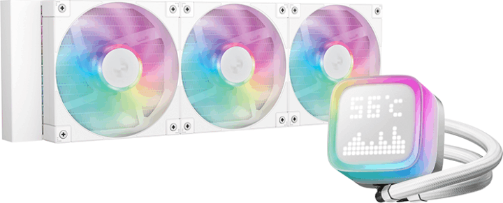 DeepCool LP360 360mm ARGB All In One Univerzális CPU Vízhűtés - Fehér