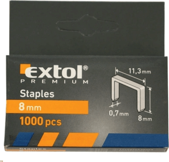 Extol Premium 8852503 (11,3×0,52×0,7) Tűzőkapocs (1000 db)