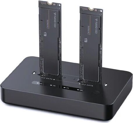 Gembird DD2‑U3M2 SSD Dokkoló állomás (USB-C - M.2 NVMe & SATA)