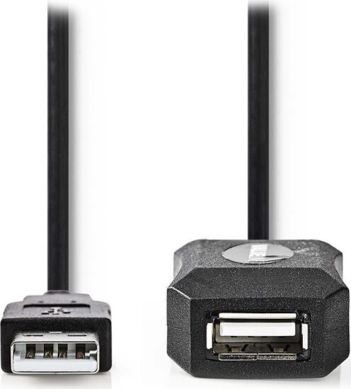 Nedis CCGL60EXTBK50 USB-A apa - USB-A anya hosszabító 5m - Fekete Nedis CCGL60EXTBK50 USB-A apa - USB-A anya hosszabító 5m - Fekete