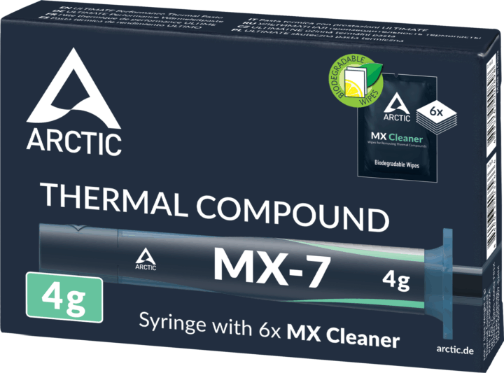 Arctic MX-7 ACTCP00092A Hővezető Paszta (4g) + 6xMX Cleaner Arctic MX-7 ACTCP00092A Hővezető Paszta (4g) + 6xMX Cleaner
