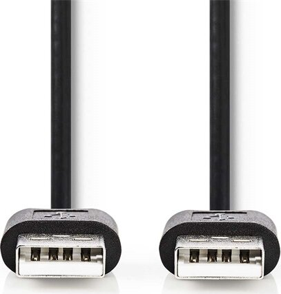 Nedis CCGL60001BK20 USB-A Apa 2.0 - USB-A Apa 2.0 Adatkábel 2m - Fekete