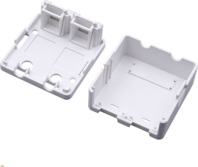 Walisec FP-SB01-2 2xRJ45 Keystone Fali Aljzat - Fehér