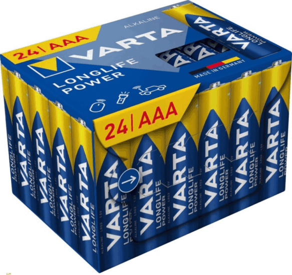 Varta 04903121134 LR 3 Longlife Alkali-Mangan AAA Mikroelem (24db / csomag) Varta 04903121134 LR 3 Longlife Alkali-Mangan AAA Mikroelem (24db / csomag)