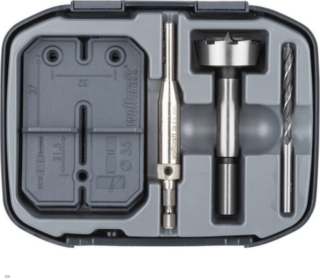 Wolfcraft 4656000 Zsanérfúró készlet (5db / csomag)