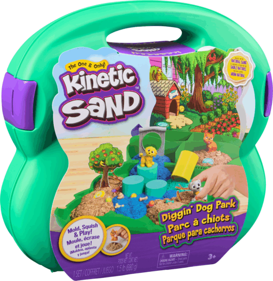 Spin Master 6070526 Kinetic Sand - Kutyapark kinetikus homok bőröndben