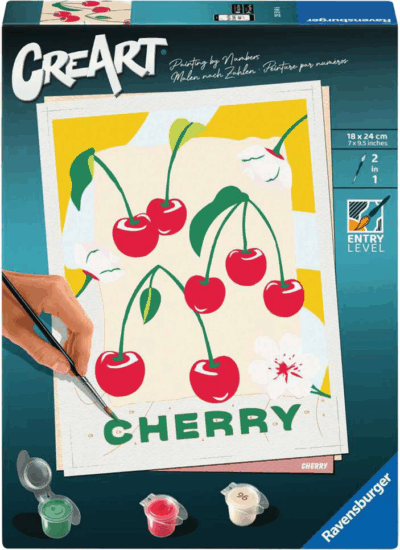 Ravensburger 25514 CreArt Festés számok szerint - Cseresznyék festő készlet