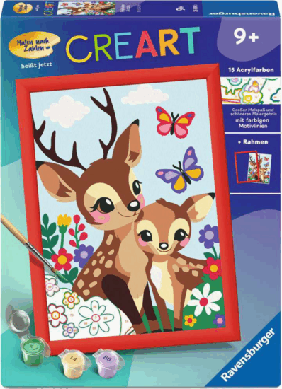 Ravensburger 25889 CreArt Vidám szarvas festőkészlet 18x24cm Ravensburger 25889 CreArt Vidám szarvas festőkészlet 18x24cm