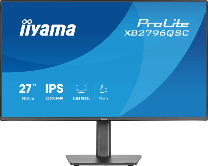 iiyama 27" XB2796QSC-B1 ProLite 16:9 QHD IPS LED Monitor - Fekete