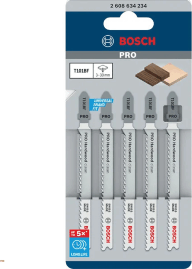 Bosch 2608634234 PRO Szúrófűrészlap készlet 100 mm (5db/csomag) Bosch 2608634234 PRO Szúrófűrészlap készlet 100 mm (5db/csomag)